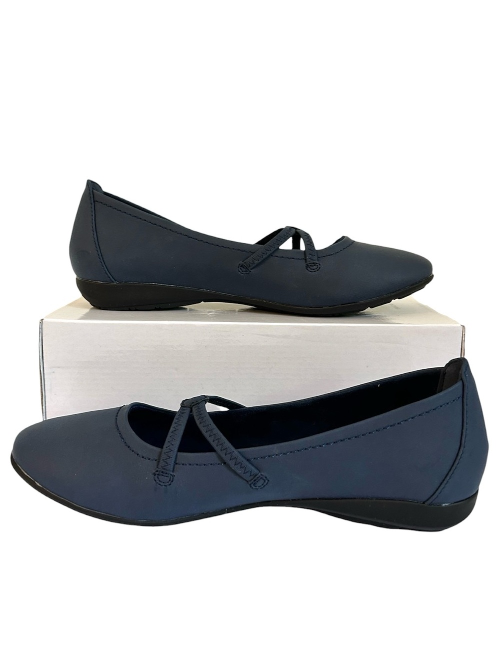 NorthStyle Navy Blue Ballet Flats NIB Size EU 41 (US 10)